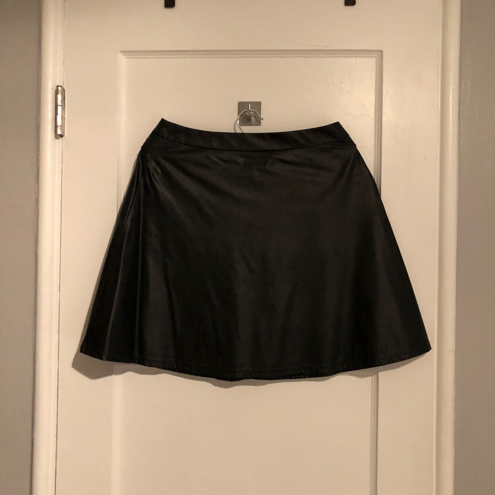Faux Leather Skirt